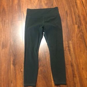 ATHLETA 7/8 elation tights black olive color